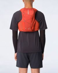 SALOMON ACTIVE SKIN 8 SET RED DAHLIA ET HIGH RISK RED Sac à dos trail pas cher