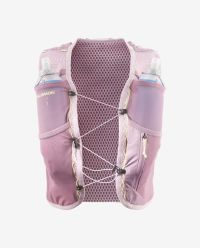 SALOMON ACTIVE SKIN 4 WOMEN  SET DUSKY ORCHID ET DAWN PINK Sac à dos trail pas cher