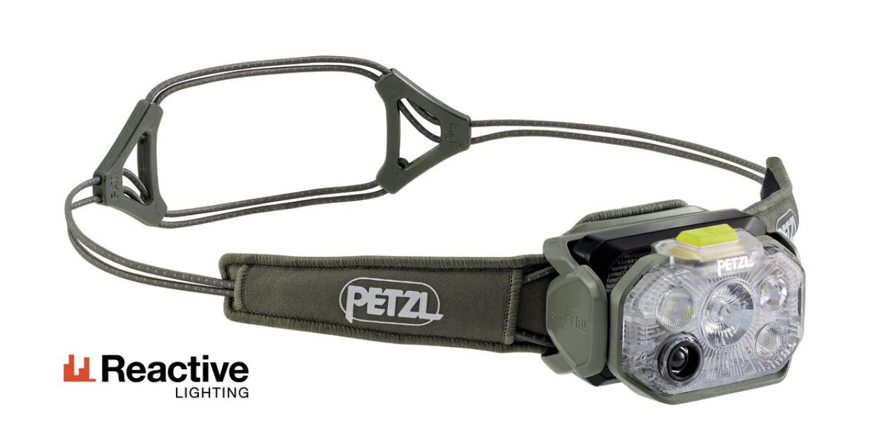 PETZL LAMPE SWIFT RL 1200 LUMENS JUNGLE GREEN Lampe frontale