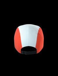 COMPRESSPORT 5 PANEL LIGHT CAP WHITE ET TIGERLILY  Casquette running pas cher