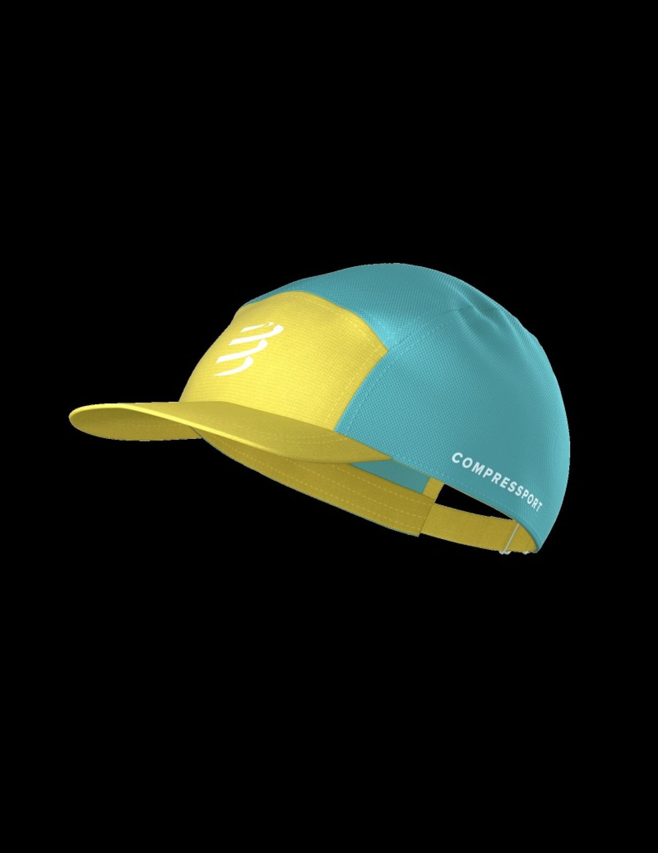 COMPRESSPORT 5 PANEL LIGHT CAP LEMON ET ETHER  Casquette running