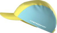 COMPRESSPORT 5 PANEL LIGHT CAP LEMON ET ETHER  Casquette running pas cher