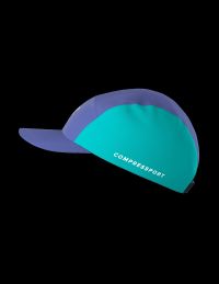COMPRESSPORT 5 PANEL LIGHT CAP ORIENT BLUE  Casquette running pas cher