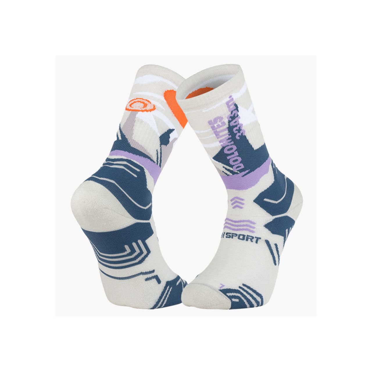 BV SPORT SOCQUETTE TREK SUMMIT HIGH LYOCELL DOLOMITES GRIS Chaussettes de randonnée