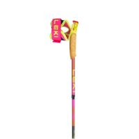 LEKI BATONS ULTRATRAIL FX ONE SUPERLITE NEON PINK ET PASTELLOARANGE  Batons de trail pas cher