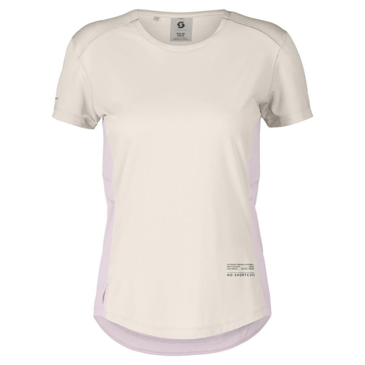 SCOTT TEE ENDURANCE TECH  COTTON WHITE ET BLISS PINK Tee shirt de running