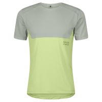 SCOTT TEE ENDURANCE TECH SPRAY GREY ET ACID YELLOW Tee shirt de running