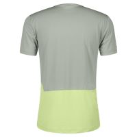 SCOTT TEE ENDURANCE TECH SPRAY GREY ET ACID YELLOW Tee shirt de running pas cher