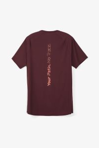 NNORMAL RACE TEE SHIRT 02 BURGUNDY Tee shirt running pas cher