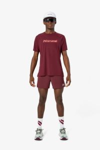 NNORMAL RACE TEE SHIRT 02 BURGUNDY Tee shirt running pas cher