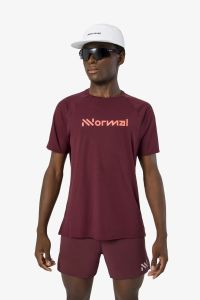 NNORMAL RACE TEE SHIRT 02 BURGUNDY Tee shirt running pas cher