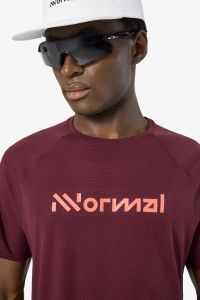 NNORMAL RACE TEE SHIRT 02 BURGUNDY Tee shirt running pas cher