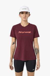 NNORMAL RACE TEE SHIRT 02 W BURGUNDY Tee shirt running pas cher