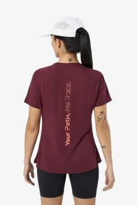 NNORMAL RACE TEE SHIRT 02 W BURGUNDY Tee shirt running pas cher