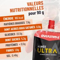OVERSTIMS PUREE ULTRA ABRICOT ET POMME 90G Purée energetique pas cher