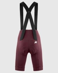 ASSOS CUISSARD UMA BIB SHORTS S11 BURGUNDY RED Cuissard vélo femme pas cher