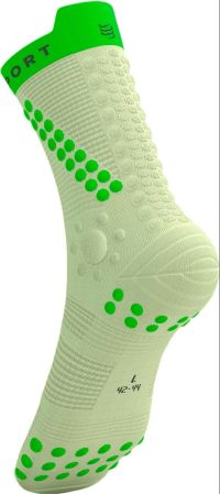 COMPRESSPORT PRO RACING SOCKS V4.0 LIME ET NEON GREEN Chaussettes running pas cher