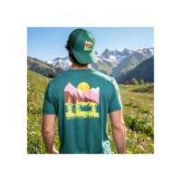 BV SPORT T SHIRT TREK SUMMIT LYOCELL PYRENEES VERT Tee shirt de randonnée pas cher