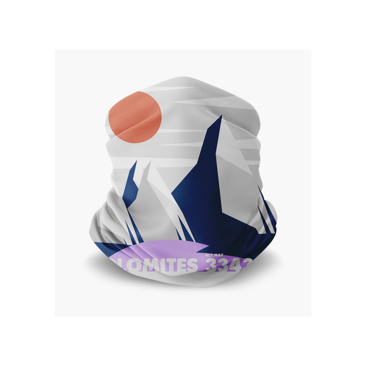 BV SPORT FOULARD SUMMIT DOLOMITES GRIS Bandeau multifonctions