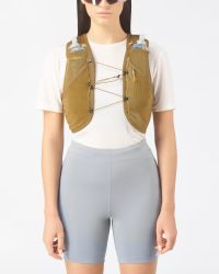 SALOMON ACTIVE SKIN 4 SET BRILLIANT OLIVE Sac à dos trail pas cher