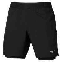 MIZUNO  SHORT 2 EN 1 5.5 INCH BLACK  Short Running homme