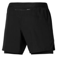 MIZUNO  SHORT 2 EN 1 5.5 INCH BLACK  Short Running homme pas cher