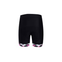 WEAR DESIGN CUISSARD DAME CAMO NOIR ET ROSE   Cuissard Cyclisme pas cher