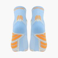 BV SPORT CHAUSSETTES TRAIL ULTRA 2 MID CIEL ET ORANGE Chaussettes de trail pas cher