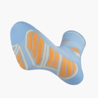 BV SPORT CHAUSSETTES TRAIL ULTRA 2 MID CIEL ET ORANGE Chaussettes de trail pas cher