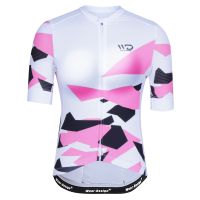 WEAR DESIGN MAILLOT CAMO BLANC ET ROSE Maillot vélo femme