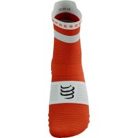 COMPRESSPORT PRO RACING SOCKS V4 TIGERLILY ET WHITE Chaussettes running pas cher
