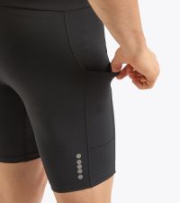 DIADORA SHORTS TIGHTS BLACK Cuissard de running pas cher