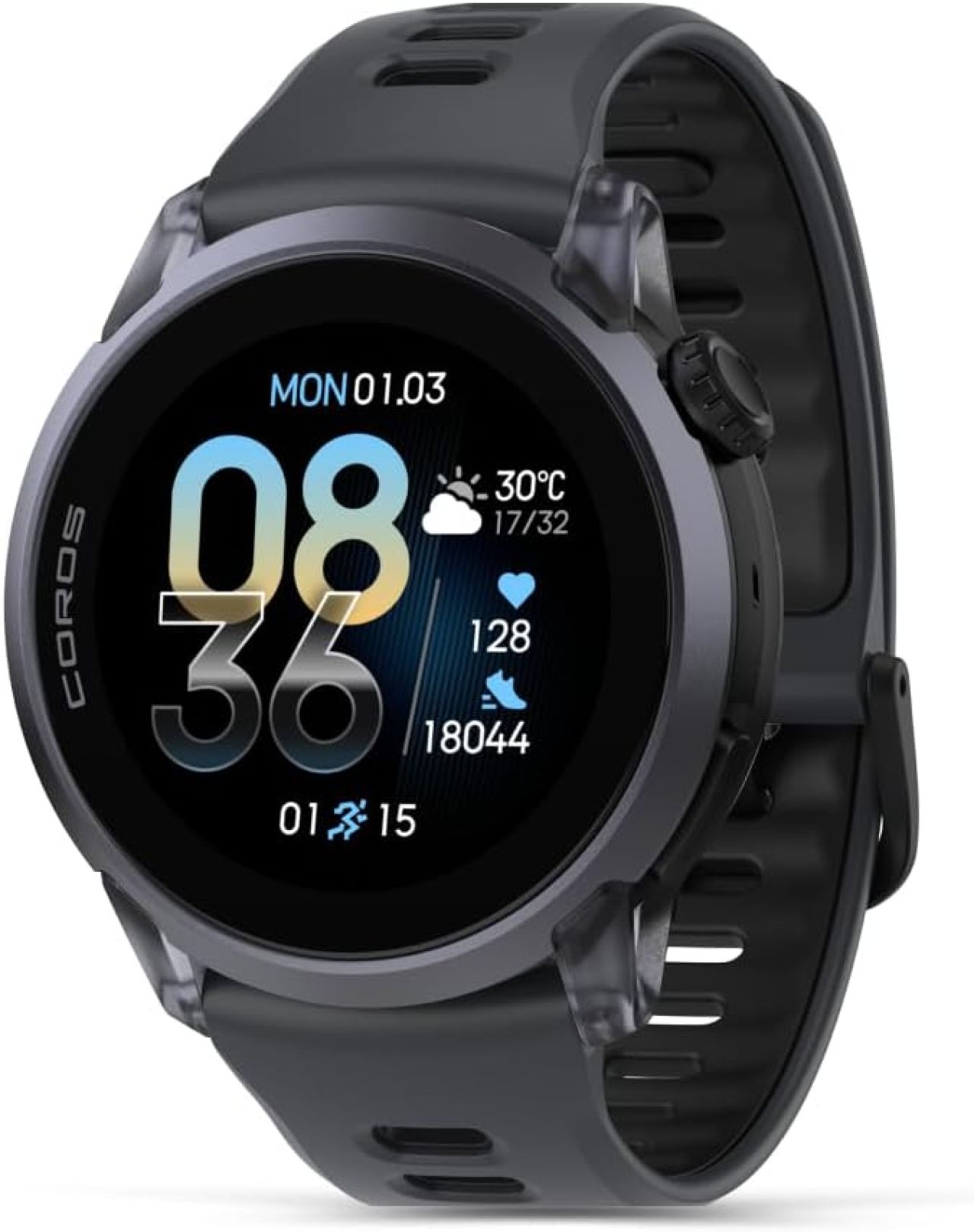 COROS WATCH PACE 4 ALUMINIUM CRYSTAL BLACK Montre cardio GPS