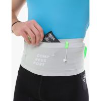 COMPRESSPORT FREE BELT PRO GRAY VIOLET ET NEON GREEN Ceinture de running pas cher