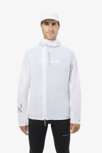 NNORMAL TRAIL WIND JACKET WHITE Veste de  running pas cher