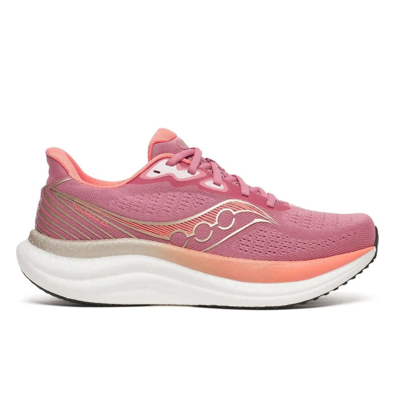 SAUCONY TRIUMPH 23 MAUVE ET BLACK Chaussures running saucony