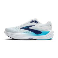 BROOKS GHOST MAX 3 BRIGHT WHITE ET BEACON BLUE Chaussures de running pas cher