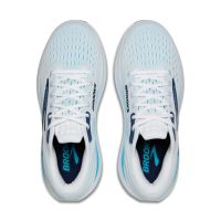 BROOKS GHOST MAX 3 BRIGHT WHITE ET BEACON BLUE Chaussures de running pas cher