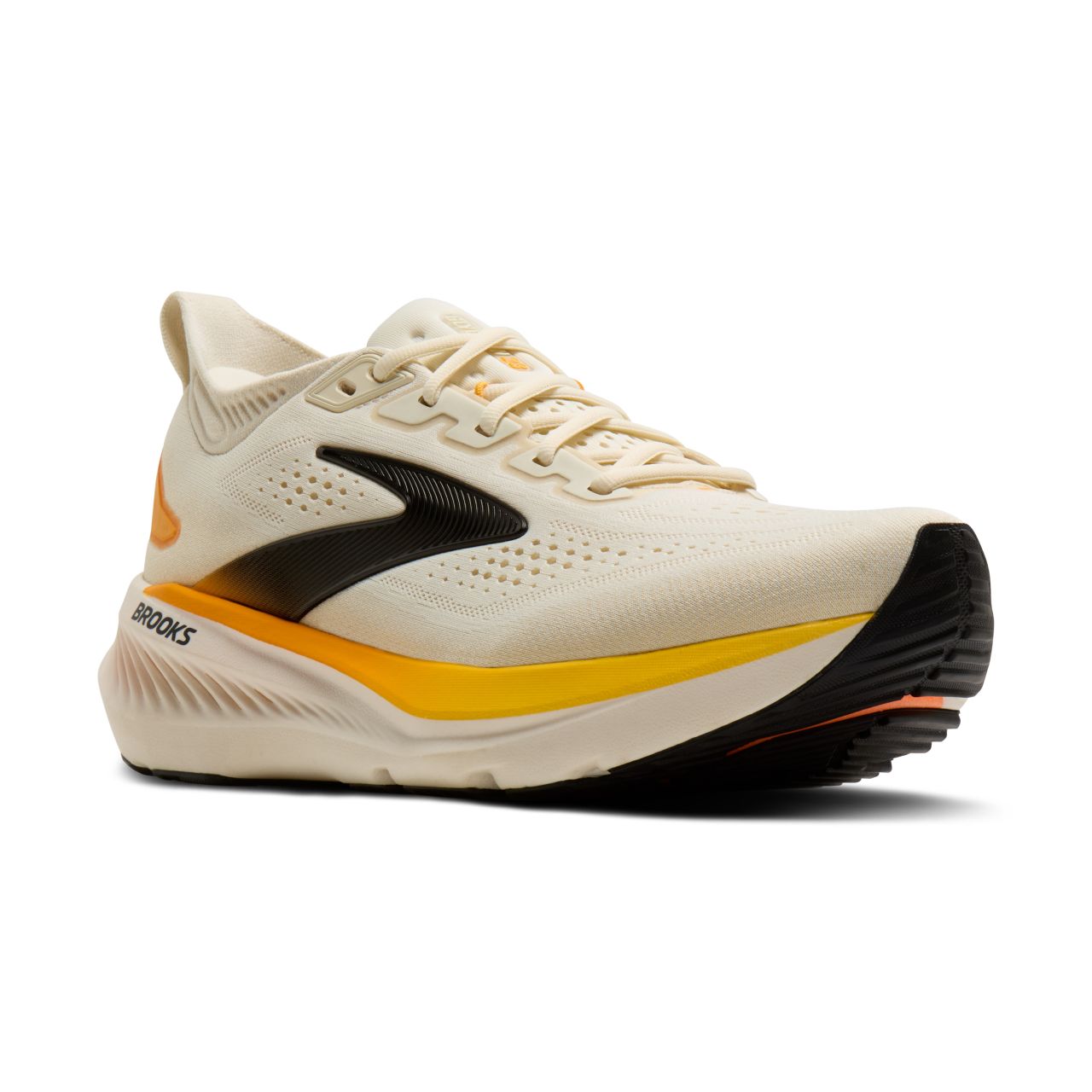 BROOKS GLYCERIN 23 ARTIC WOLF,ANGORA ET ORANGE Chaussures de running