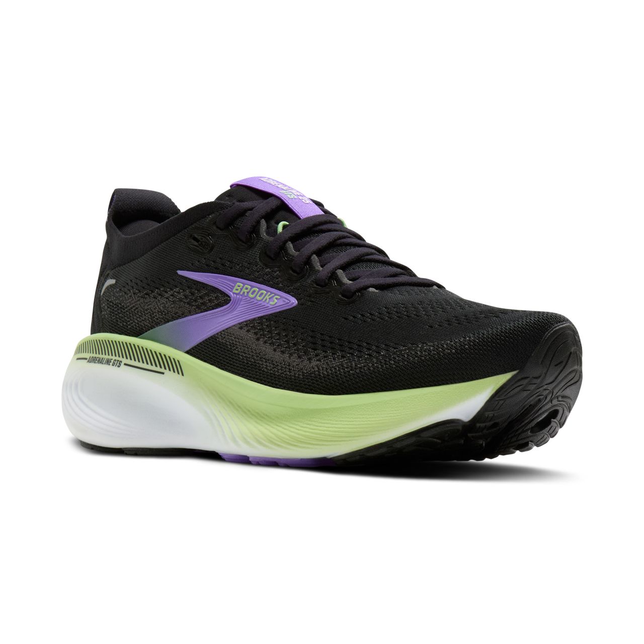 BROOKS ADRENALINE GTS 25 BLACK, BLAKENED PEARL ET PURPLE Chaussures de running