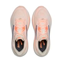 BROOKS GHOST 18 STAR WHITE, CYBER PEACH ET GREY Chaussures de running pas cher