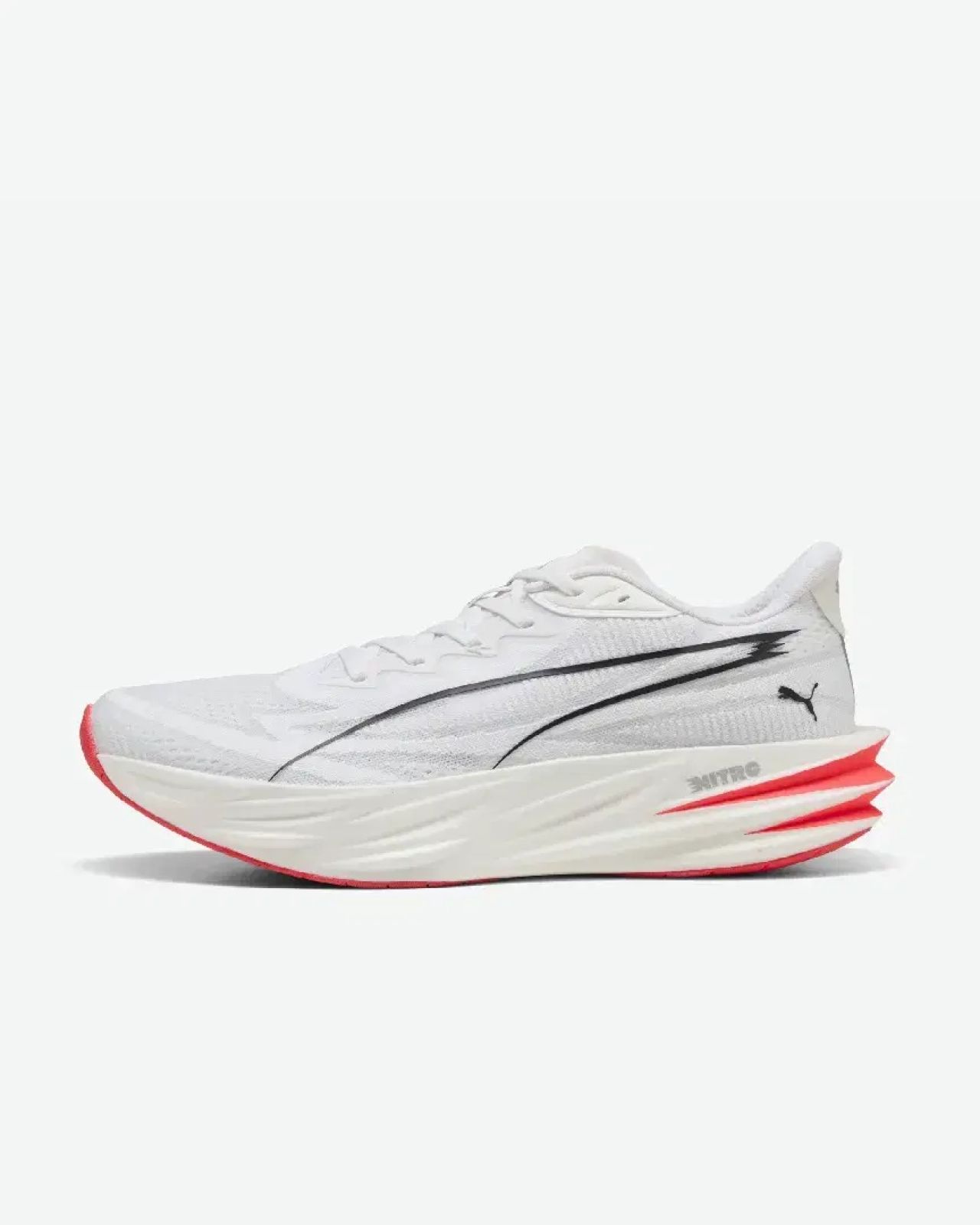 PUMA DEVIATE PURE NITRO WHITE ET ULTRA RED Chaussures de running