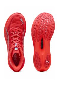 PUMA DEVIATE NITRO 4 ULTRA RED ET PUMA SILVER Chaussures de running pas cher