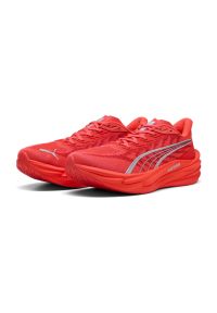 PUMA DEVIATE NITRO 4 ULTRA RED ET PUMA SILVER Chaussures de running pas cher