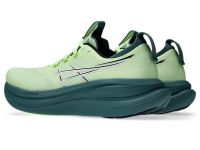 ASICS GEL NIMBUS 28 ILLUMINATE YELLOW ET FOGGY TEAL Chaussure running asics pas cher