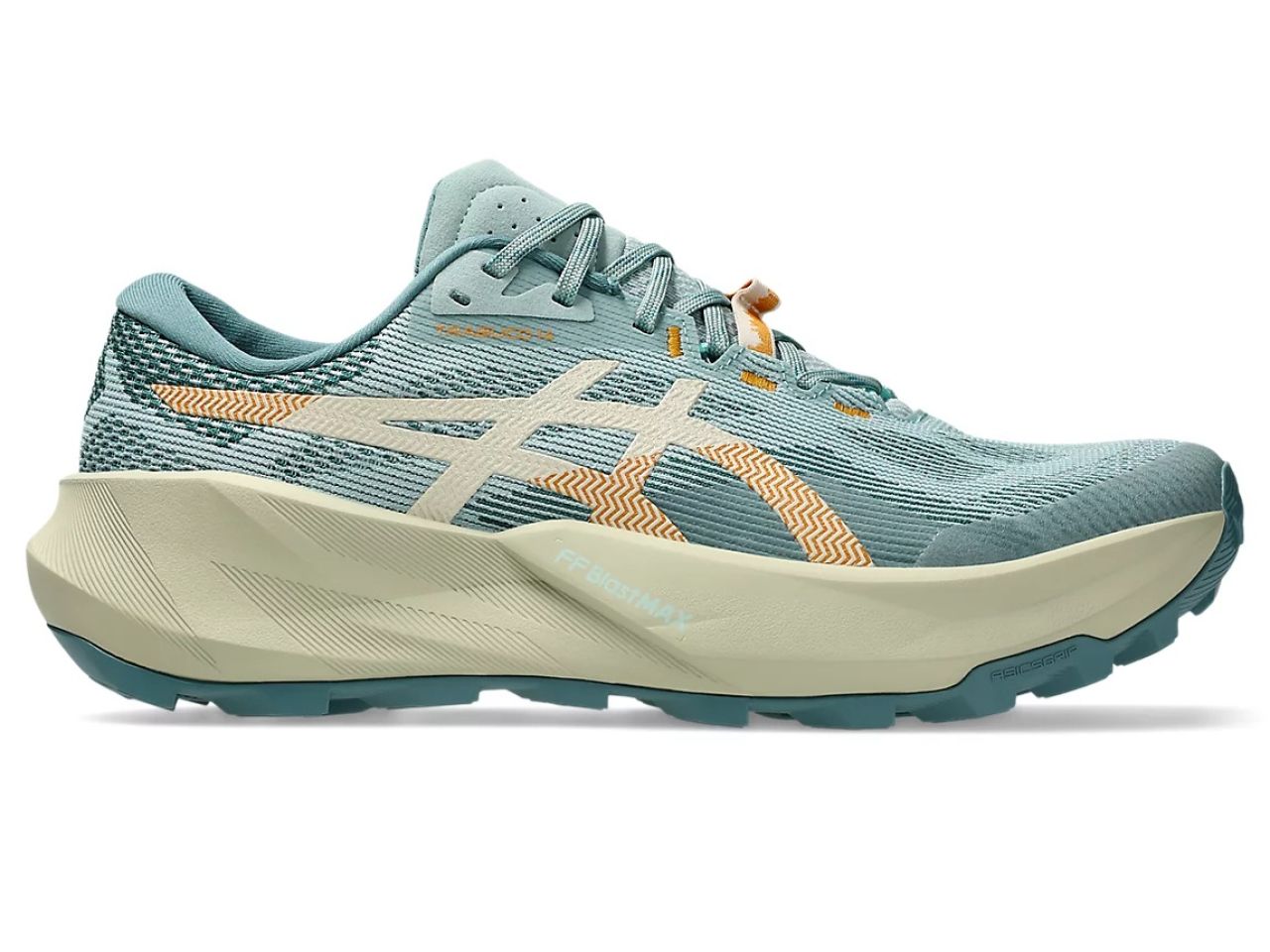 ASICS GEL TRABUCO 14 OCEAN HAZE ET FOGGY TEAL Chaussures de trail