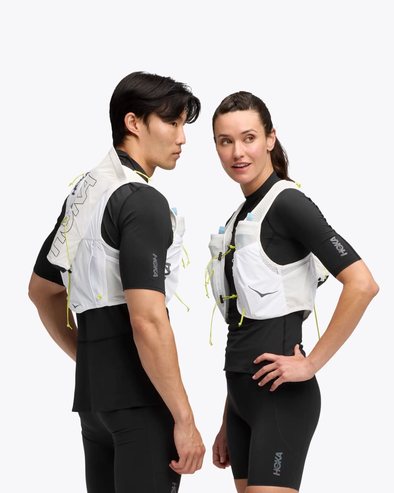 HOKA GILET DE TRAIL 10 LITRES WHITE Sac à dos trail