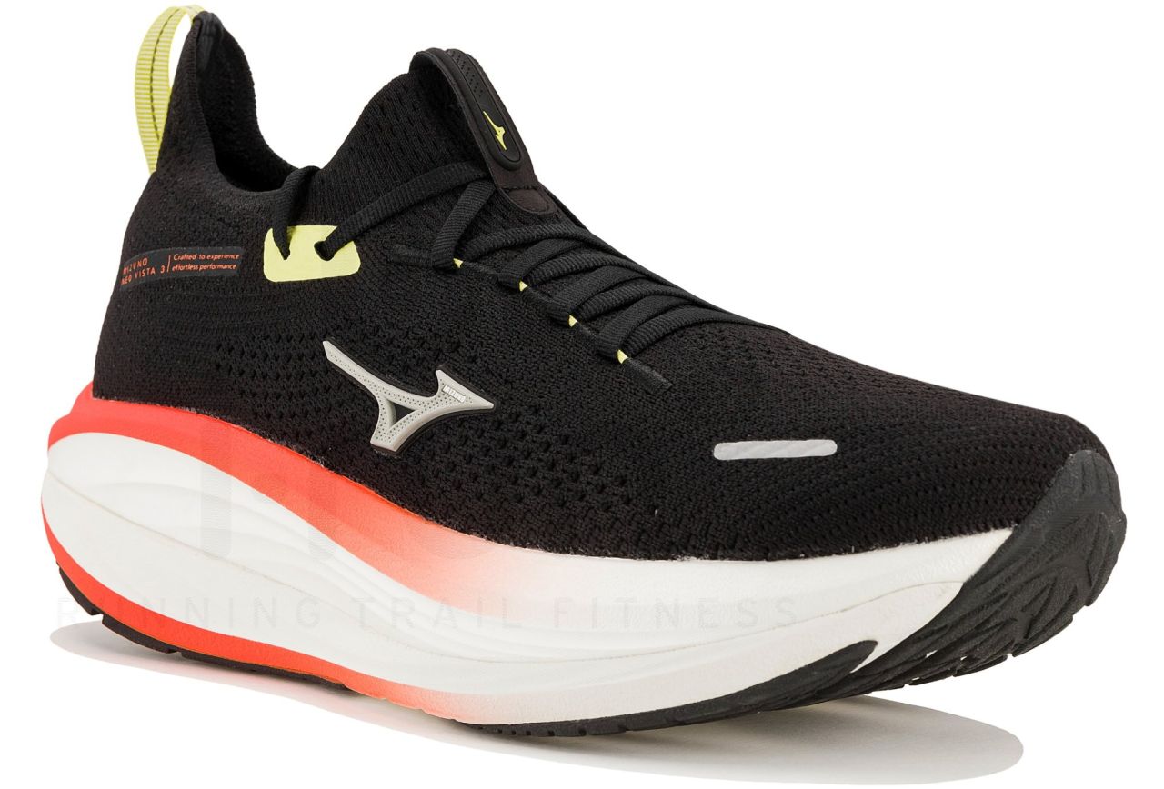 MIZUNO NEO VISTA 3 BLACK, MIRAGE GRAY ET LAVA ORANGE Chaussures de running