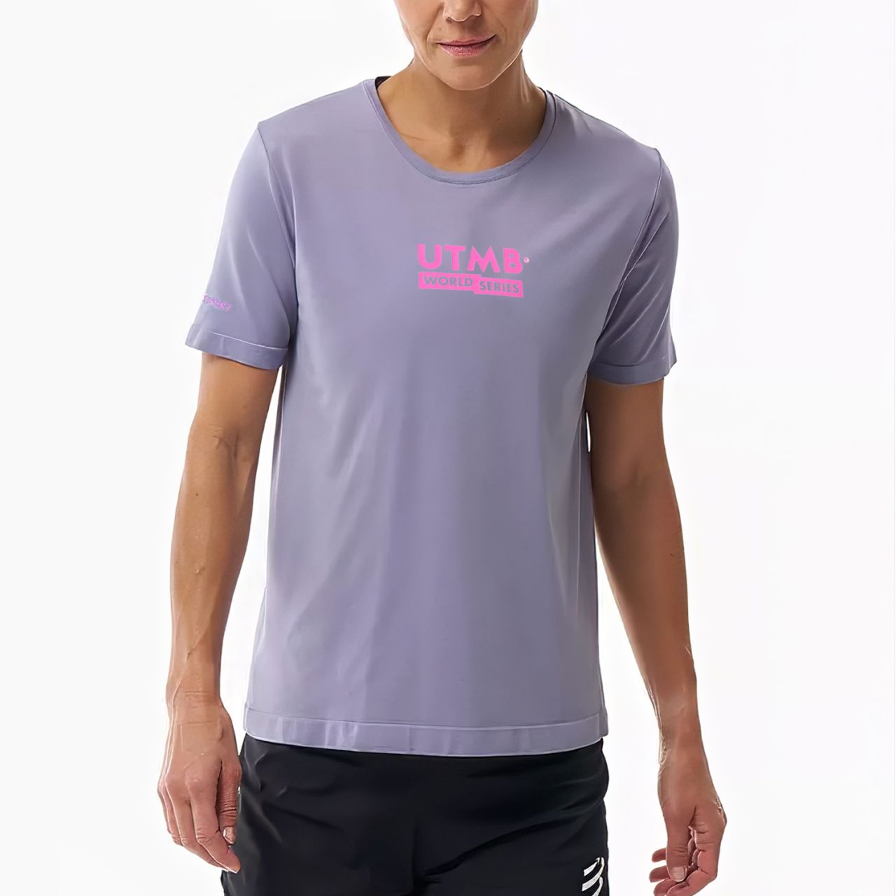 COMPRESSPORT TRAINING SS TEE SHIRT UTMB LAVENDER Tee shirt de running