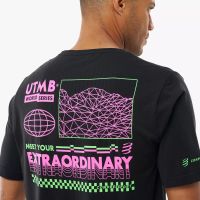 COMPRESSPORT TRAINING SS TEE SHIRT UTMB BLACK Tee shirt de running pas cher